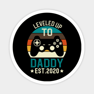 Leveled Up to Daddy Est 2020 Magnet